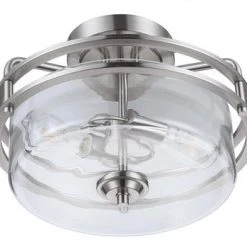 Wholesale 😀 Patriot Lighting® Joska Brushed Nickel 2-Light Semi-Flush Mount Ceiling Light 👏 14 Wholesale 😀 Patriot Lighting® Joska Brushed Nickel 2-Light Semi-Flush Mount Ceiling Light 👏 -Patriot Lighting Sales 20710 C