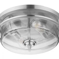 Best Pirce ✨ Patriot Lighting® Joska Brushed Nickel 2-Light Flush Mount Ceiling Light 🌟 -Patriot Lighting Sales 20711 C