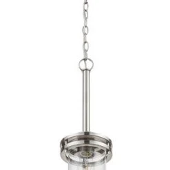 Outlet 🥰 Patriot Lighting® Joska Brushed Nickel 1-Light Mini Pendant 🎉 -Patriot Lighting Sales 20712 C
