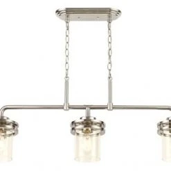 Top 10 🌟 Patriot Lighting® Joska Brushed Nickel 3 Light Island Light ⭐ -Patriot Lighting Sales 20713 B