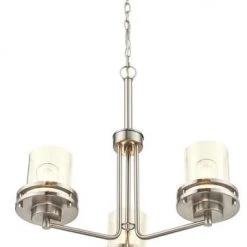 Best deal ⌛ Patriot Lighting® Joska 3-Light Brushed Nickel Chandelier 🌟