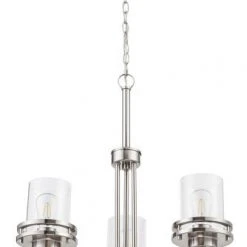 Best deal ⌛ Patriot Lighting® Joska 3-Light Brushed Nickel Chandelier 🌟 -Patriot Lighting Sales 20714 C