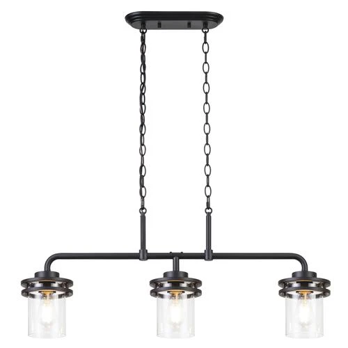 Buy 👍 Patriot Lighting® Joska Matte Black 3-Light Island Light 🛒 9 Buy 👍 Patriot Lighting® Joska Matte Black 3-Light Island Light 🛒 - Image 7