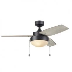 Best Sale 👍 Patriot Lighting® Joselynn 42" Bronze Indoor LED Ceiling Fan 🎁 -Patriot Lighting Sales 20763 3550092 Persp2 LightOn B