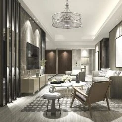 Best Sale ✨ Patriot Lighting™ Urbaine 24" Polished Nickel Fandelier 🌟 7 Best Sale ✨ Patriot Lighting™ Urbaine 24" Polished Nickel Fandelier 🌟 -Patriot Lighting Sales 31035 019 LW