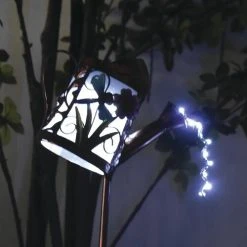 Buy ❤️ Patriot Lighting® Solar Integrated LED Watering Can Landscape Light - Assorted 😀 -Patriot Lighting Sales 343 9111 solar watering can dragonfly dark