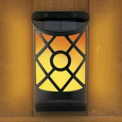Outlet 😀 Patriot Lighting® Solar LED Flicker Flame Deck Light - 2 Pack ⭐ -Patriot Lighting Sales 343 9116 SC
