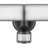 Cheap 💯 Patriot Lighting® Bronze LED Dual Head Solar Motion Sensor Outdoor Security Flood Light 😀 -Patriot Lighting Sales 3432406