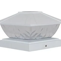 Promo ✔️ Patriot Lighting® Solar Integrated LED Lakota White Post Cap Landscape Light - 2-Pack 😉