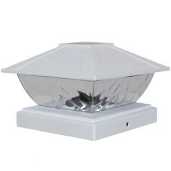 Promo ✔️ Patriot Lighting® Solar Integrated LED Lakota White Post Cap Landscape Light - 2-Pack 😉 -Patriot Lighting Sales 3434506 Fusion26263