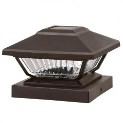Coupon 👏 Patriot Lighting® Solar LED Lucy Bronze Post Cap Landscape Light 2-Pack 🛒 -Patriot Lighting Sales 3434527 45D off