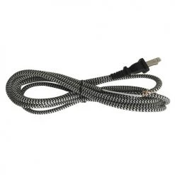 Top 10 🛒 Patriot Lighting® 8 Foot Black/White Woven Fabric Lamp Cord With Plug 😉