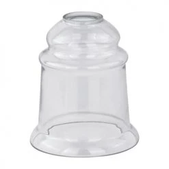 New ❤️ Patriot Lighting® Clear Bell Replacement Glass With 2-1/4" Fitter 🤩