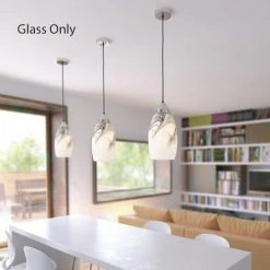 Hot Sale 💯 Patriot Lighting® White With Black Swirl Replacement Glass With 2-1/4" Fitter ❤️ -Patriot Lighting Sales 3452511 Alt1