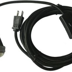 Outlet 🔥 Patriot Lighting 15-1/2' Hanging Black Textile Pendant Light Cord Kit 💯