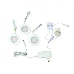 Best Pirce 🌟 Patriot Lighting® Integrated LED White Plug-in Under Cabinet Puck Light - 3 Pack 🧨 -Patriot Lighting Sales 346 0895 P Group