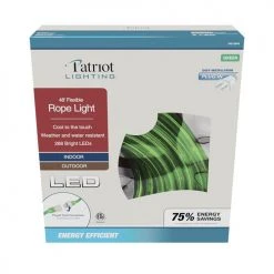 Cheap ✔️ Patriot Lighting® 48' Plug-in Green LED Rope Light ⌛ -Patriot Lighting Sales 346 0944 48ftGreenRopeLight Box