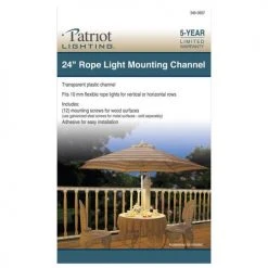 Best Sale 🎁 Patriot Lighting® 24" Rope Light Mounting Channel ✔️ 5 Best Sale 🎁 Patriot Lighting® 24" Rope Light Mounting Channel ✔️ -Patriot Lighting Sales 346 0957 RopeLightMountingChannel Front