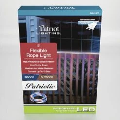 Best Sale 🔔 Patriot Lighting® 12' Plug-in Integrated LED Red White Blue Patriotic Neon Rope Light 💯 12 Best Sale 🔔 Patriot Lighting® 12' Plug-in Integrated LED Red White Blue Patriotic Neon Rope Light 💯 -Patriot Lighting Sales 346 2403 P Box