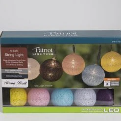 Discount ⌛ Patriot Lighting® 6' 10-5/8" 10-Light Battery-Powered Cotton Ball String Light 🎁 9 Discount ⌛ Patriot Lighting® 6' 10-5/8" 10-Light Battery-Powered Cotton Ball String Light 🎁 -Patriot Lighting Sales 3461142 Alt1