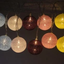 Discount ⌛ Patriot Lighting® 6' 10-5/8" 10-Light Battery-Powered Cotton Ball String Light 🎁 7 Discount ⌛ Patriot Lighting® 6' 10-5/8" 10-Light Battery-Powered Cotton Ball String Light 🎁 -Patriot Lighting Sales 3461142 Alt8