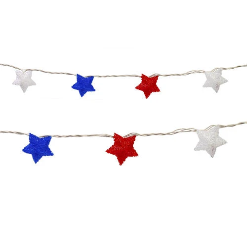 Discount 🔥 Patriot Lighting® 8' 8" Red White And Blue Stars LED String Light ✨ 3 Discount 🔥 Patriot Lighting® 8' 8" Red White And Blue Stars LED String Light ✨