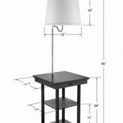 Budget 🥰 Patriot Lighting® Ellen End Table Floor Lamp ⌛ -Patriot Lighting Sales 3470067Dimensions