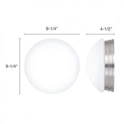 Best Pirce ❤️ Patriot Lighting® Brady II Brushed Nickel Integrated LED Flush Mount Ceiling Light 🥰 -Patriot Lighting Sales 3482118 Alt3