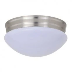 Best Pirce ❤️ Patriot Lighting® Brady II Brushed Nickel Integrated LED Flush Mount Ceiling Light 🥰