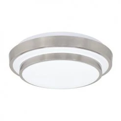 Cheapest ❤️ Patriot Lighting® Helos Satin Nickel LED Flush Mount Ceiling Light 💯 -Patriot Lighting Sales 3482120 Alt1