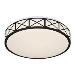 Top 10 👏 Patriot Lighting® Criss Black Integrated LED Flush Mount Ceiling Light 💯 -Patriot Lighting Sales 3482121 Alt1