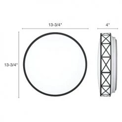 Top 10 👏 Patriot Lighting® Criss Black Integrated LED Flush Mount Ceiling Light 💯 -Patriot Lighting Sales 3482121 Alt3