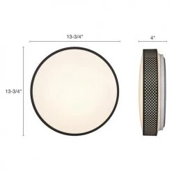 Deals ❤️ Patriot Lighting® Pixel Black Integrated LED Flush Mount Ceiling Light ✨ -Patriot Lighting Sales 3482122 Alt3