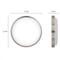 Best reviews of 👏 Patriot Lighting® Lato Satin Nickel Integrated LED Flush Mount Ceiling Light ✨ -Patriot Lighting Sales 3482124 Alt3