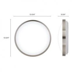 Outlet 🥰 Patriot Lighting® Lato Satin Nickel Integrated LED Flush Mount Ceiling Light 😉 -Patriot Lighting Sales 3482125 Alt3