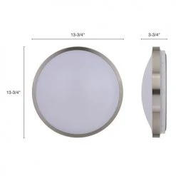 Outlet 🥰 Patriot Lighting® Lato Satin Nickel Integrated LED Flush Mount Ceiling Light 😉 -Patriot Lighting Sales 3482125 Alt4