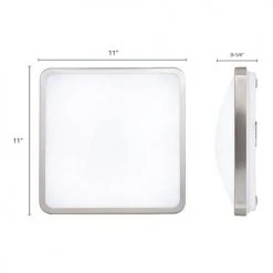 Cheap ✨ Patriot Lighting® Kriti Satin Nickel Integrated LED Flush Mount Ceiling Light ⭐ -Patriot Lighting Sales 3482126 Alt3