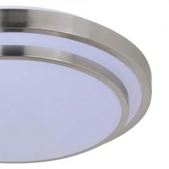 Budget ⌛ Patriot Lighting® Helos 20-1/2" Satin Nickel LED Flush Mount Ceiling Light 👍 -Patriot Lighting Sales 3482127 Alt2