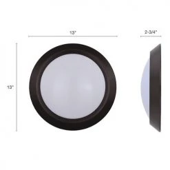 Promo 🥰 Patriot Lighting® Fulton Bronze Integrated LED Flush Mount Ceiling Light 2-Pack ✨ -Patriot Lighting Sales 3482145 Alt4