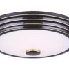 Hot Sale 💯 Patriot Lighting® Lyra Rubbed Bronze Integrated LED Flush Mount Ceiling Light ⌛ -Patriot Lighting Sales 3482152 P