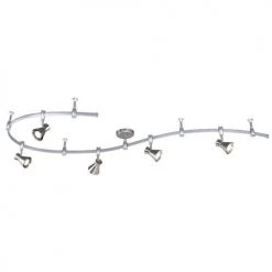 Budget ✨ Patriot Lighting® Sandra 5-Light Nickel LED Flexible Track Light 👏