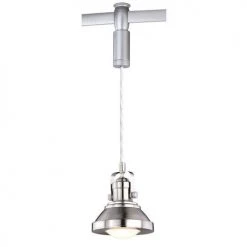 Budget ✔️ Patriot Lighting® Adam Nickel 1-Light LED Track Lighting Pendant 😍