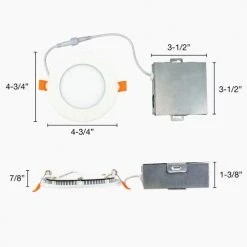Best reviews of 😉 Patriot Lighting® 4" Integrated LED Ultra-Thin Round Downlight ✔️ 17 Best reviews of 😉 Patriot Lighting® 4" Integrated LED Ultra-Thin Round Downlight ✔️ -Patriot Lighting Sales 349 1345 Spec Dimensions