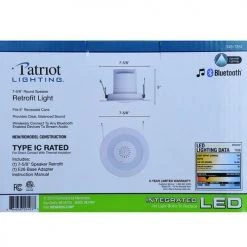 Best reviews of 😍 Patriot Lighting® 6" Integrated LED Speaker Retrofit Recessed Downlight 💯 -Patriot Lighting Sales 349 1351 Alt4