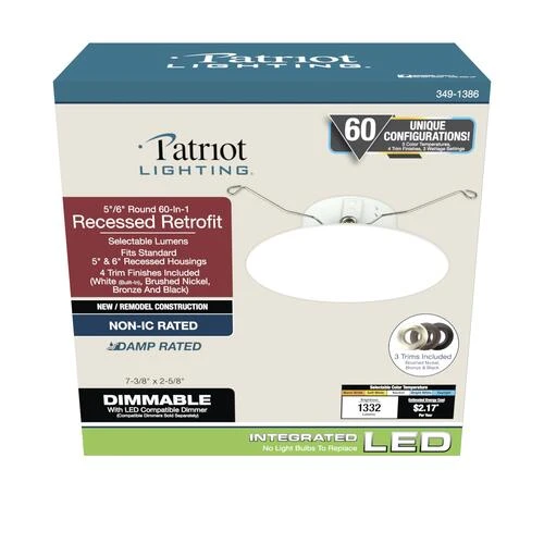 Hot Sale 😉 Patriot Lighting® 5"/6" 60-In-1 LED Recessed Retrofit Downlight 🎉 8 Hot Sale 😉 Patriot Lighting® 5"/6" 60-In-1 LED Recessed Retrofit Downlight 🎉 - Image 6