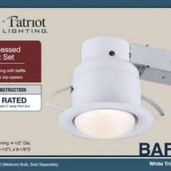Wholesale ✔️ Patriot Lighting® 5" White Recessed Light Set 🤩 -Patriot Lighting Sales 3490005 Alt10