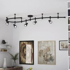 Wholesale 😉 Patriot Lighting® Navan 5-Light Integrated Flexible Rail LED Track Light Set 🎁 -Patriot Lighting Sales 3490546 Alt4