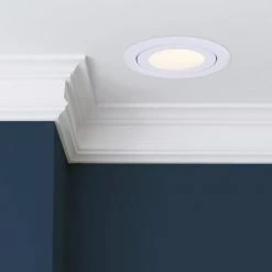 Discount ❤️ Patriot Lighting® 4" White Recessed LED Gimbal Trim Downlight ⭐ -Patriot Lighting Sales 3491215 Alt7