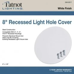 Cheap 🔥 Patriot Lighting® 8" Recessed Light Hole Cover 🤩 -Patriot Lighting Sales 3493017 Alt5
