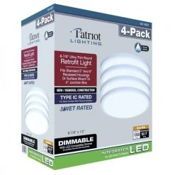 Cheapest ✨ Patriot Lighting® 8-7/8" LED Flat Panel Ultra-Thin Downlight ❤️ 11 Cheapest ✨ Patriot Lighting® 8-7/8" LED Flat Panel Ultra-Thin Downlight ❤️ -Patriot Lighting Sales 351 0027 Box1